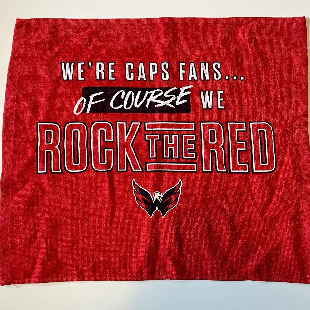 Washington Capitals Rock the Red Rally Towel NHL Caps Fan Hockey Giveaway SGA
